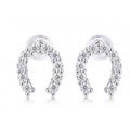 The Horseshoe — Moissanite Stud Earrings