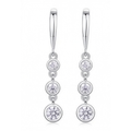 Droplet Moissanite Drop Earrings