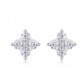 The Floral Cluster — Moissanite Stud Earrings