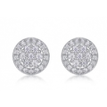 Medallion Moissanite Stud Earrings