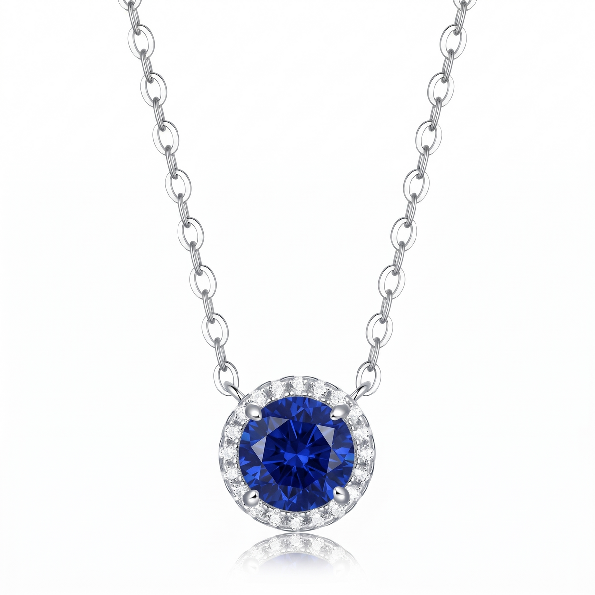 Aura Lab-Grown Gemstone Necklace view 2
