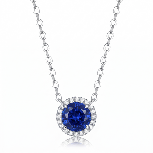 Aura Lab-Grown Gemstone Necklace view 2