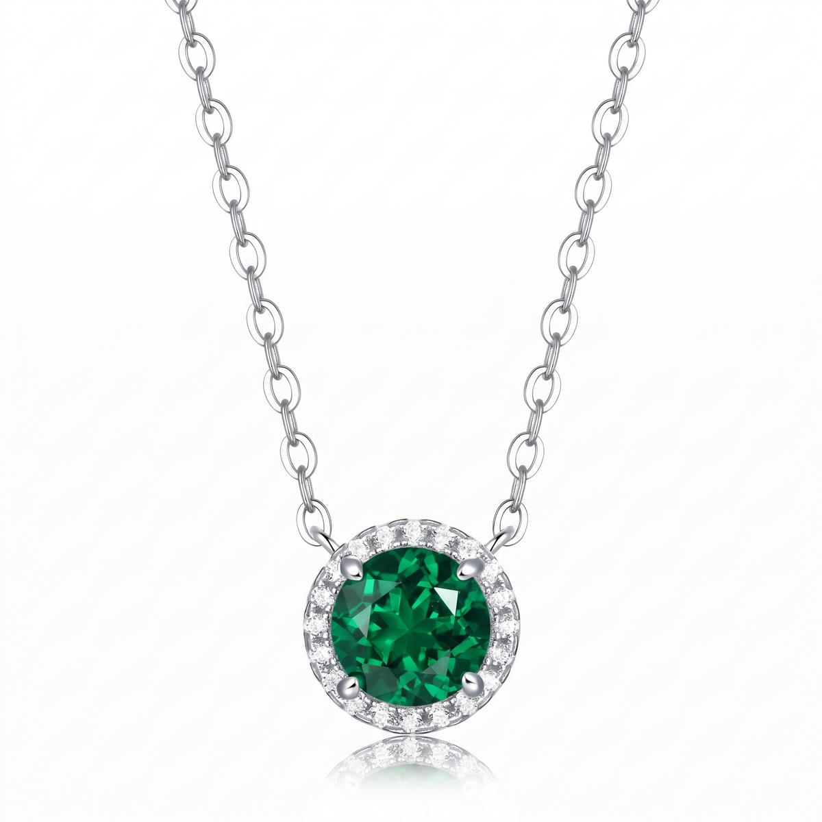 Aura Lab-Grown Gemstone Necklace view 3