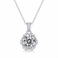 Dahlia Moissanite Pendant Necklace