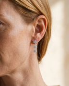 Stardust Moissanite Drop Earrings view 2