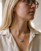 Heart Moissanite Pendant Necklace view 2