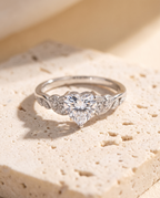 Heart Moissanite Ring view 2