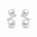Tandem Freshwater Pearl Stud Earrings