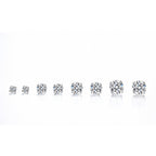 The Simple moissanite stud earrings, detail