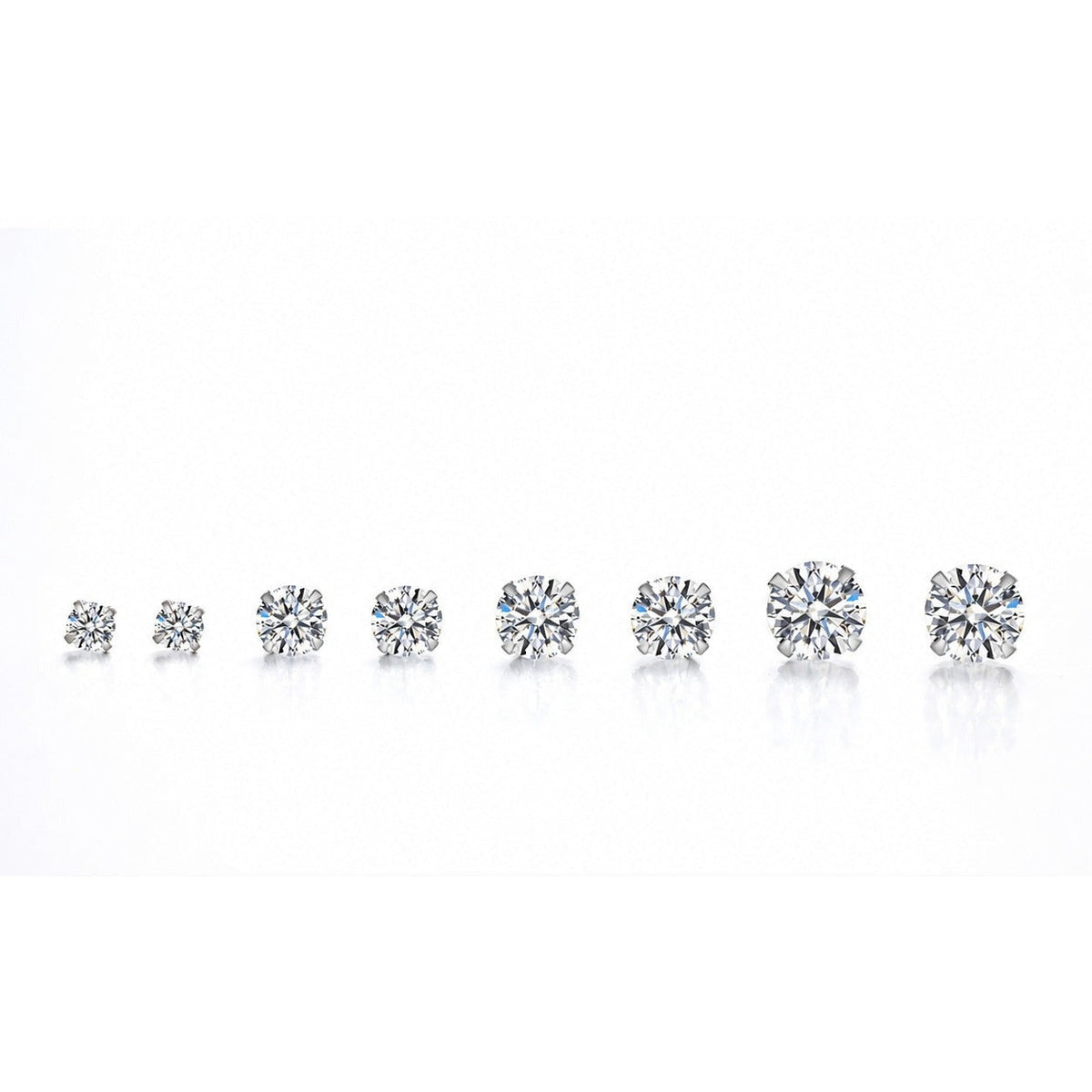 The Simple moissanite stud earrings, detail