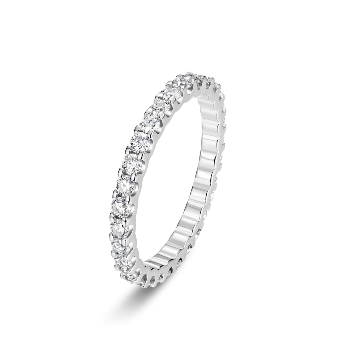 Stackable Moissanite Eternity Ring