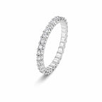 Stackable Moissanite Eternity Ring view 2