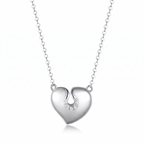 The Heart — Silver Pendant Necklace