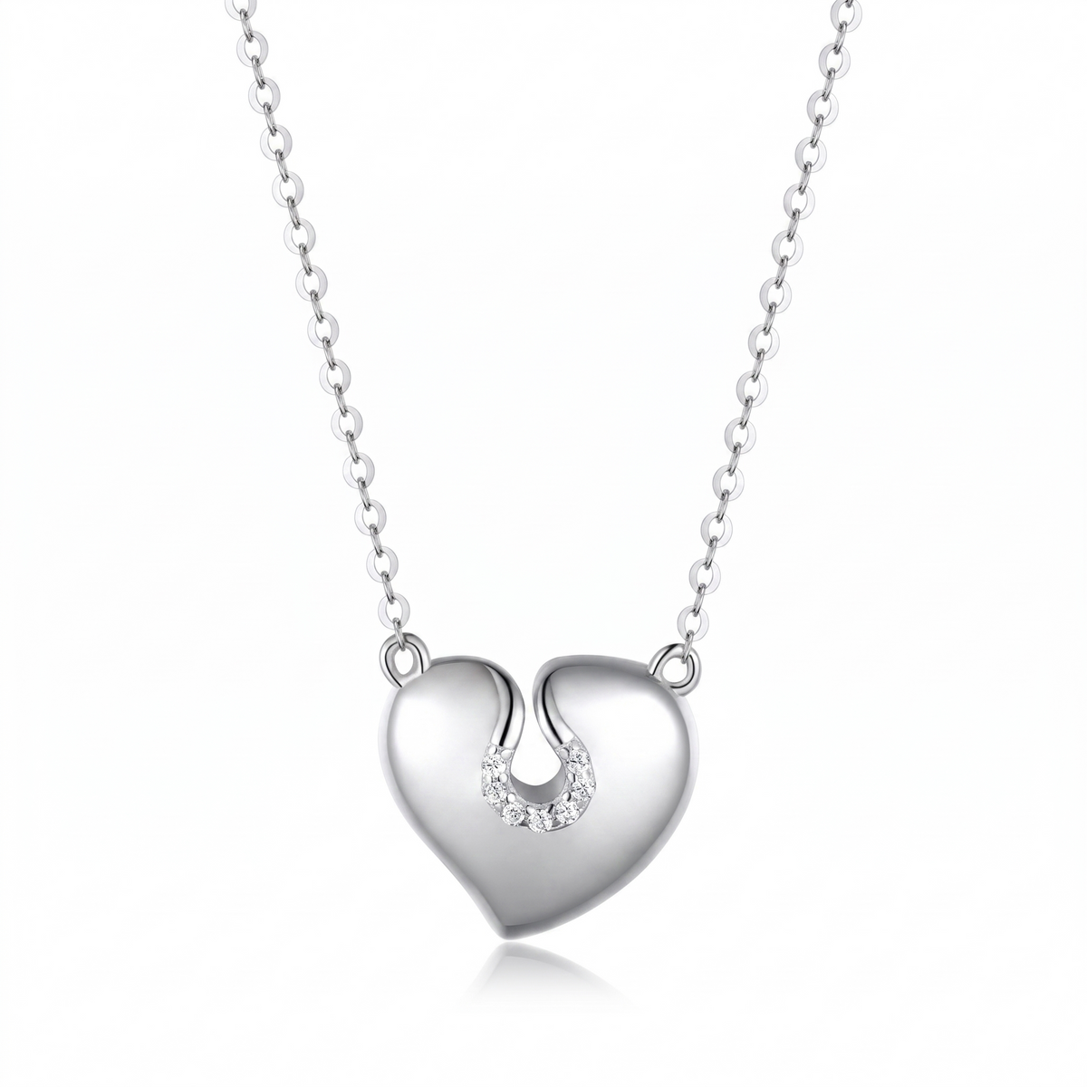 The Heart — Silver Pendant Necklace