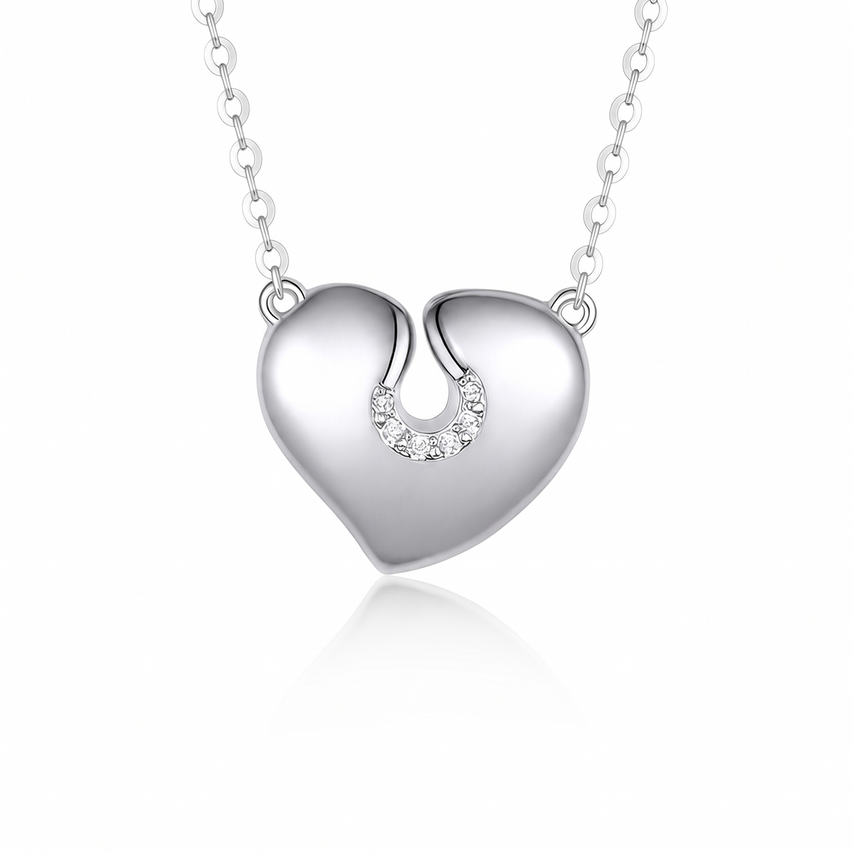 The Heart — Silver Pendant Necklace
