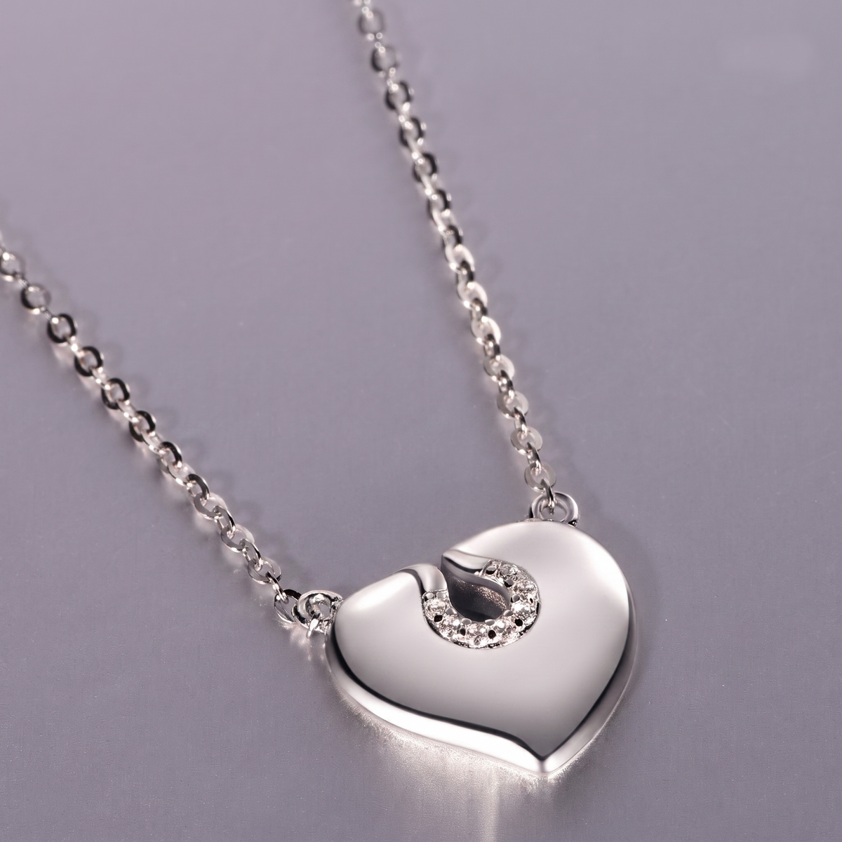 The Heart — Silver Pendant Necklace