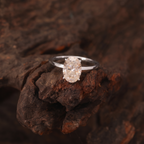 The Oval — Silver Solitaire Ring